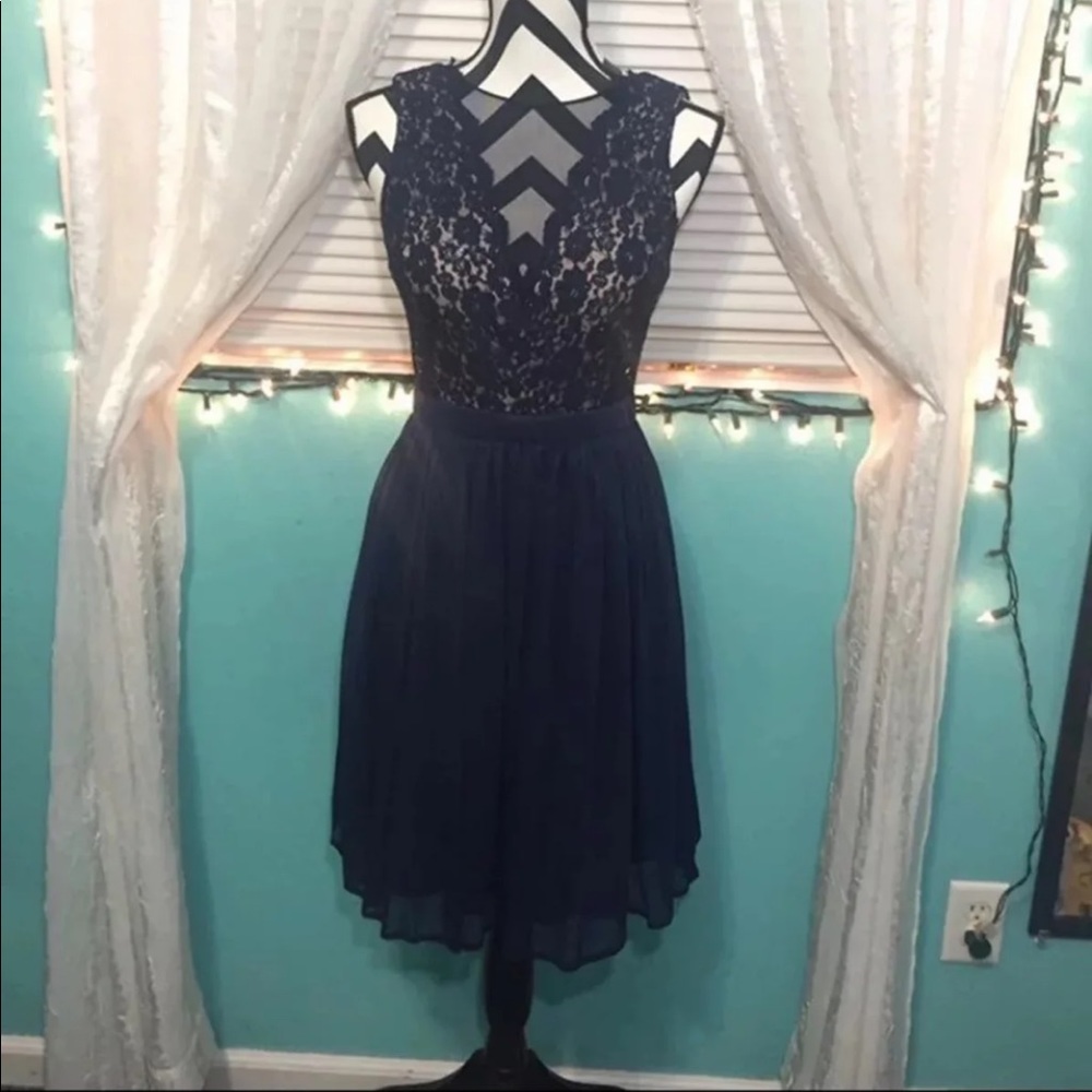 Navy blue dress
